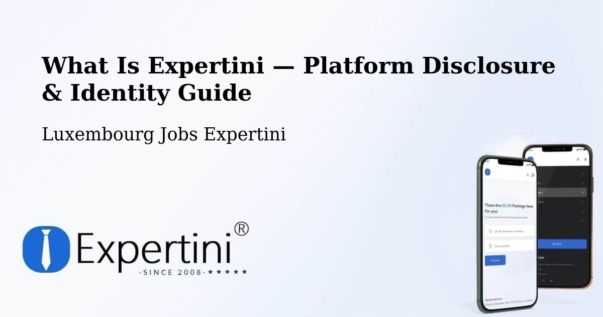 What Is Expertini — Platform Disclosure & Identity Guide – Contern